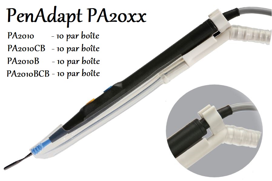 Tubulure d'aspiration pour bistouri électrique type PenAdapt PA20